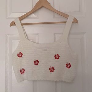 Wild Fable crochet knit crop top